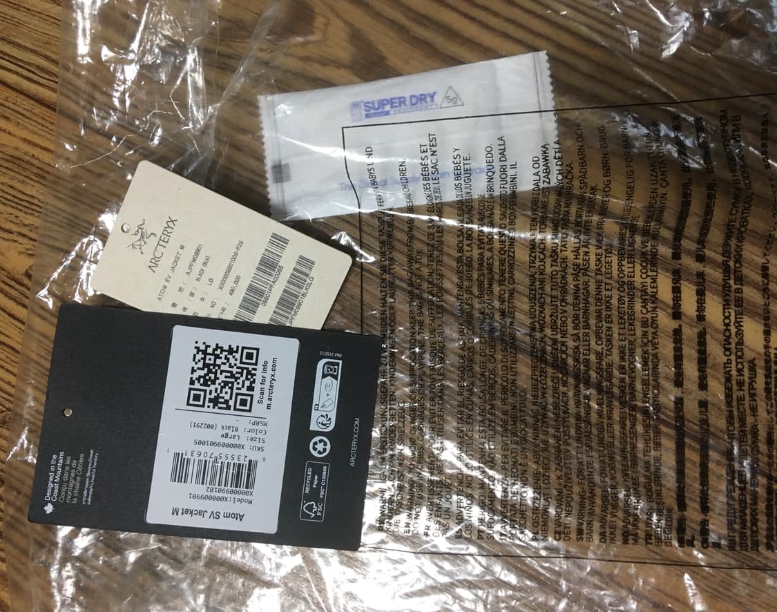 아크테릭스 FW25 아톰SV 자켓 블랙 판매합니다  상품이미지10