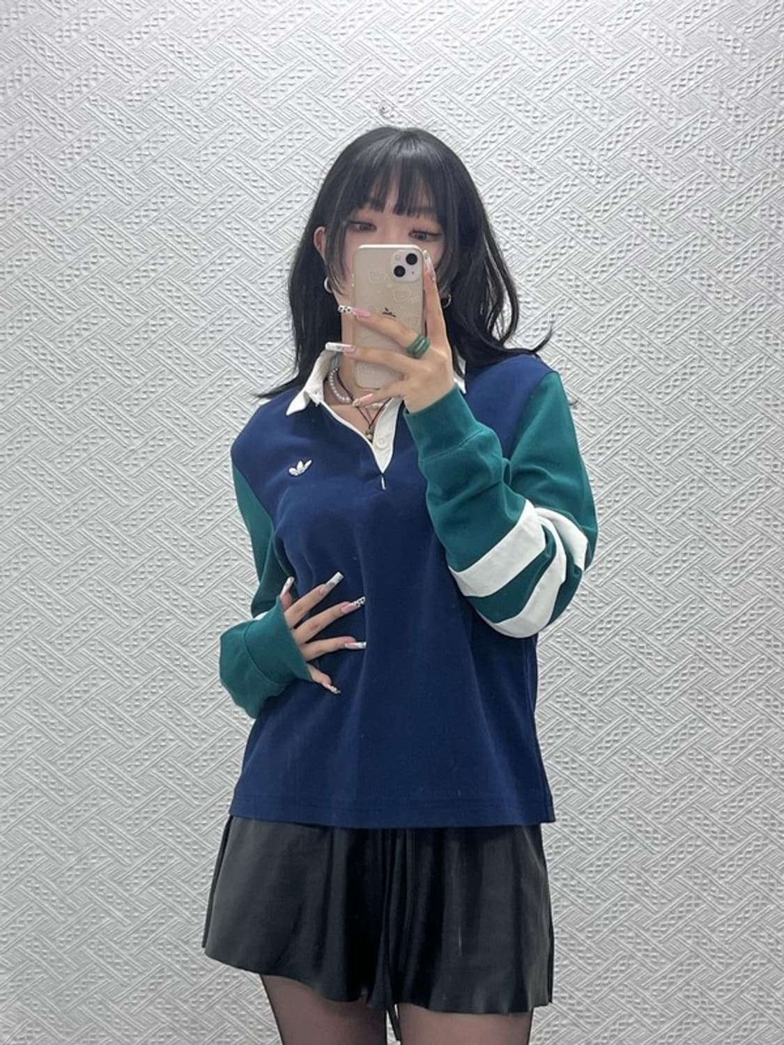 아디다스 올드스쿨 레트로 캐주얼 럭비 카라 롱슬리브 M C11475 상품이미지2