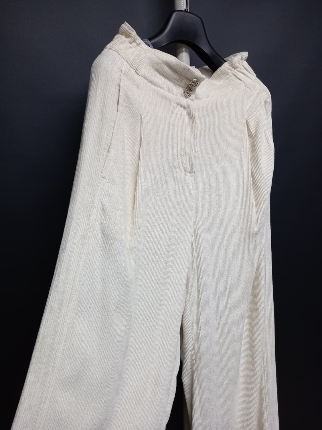 새 마인 춘추 레이온 하이웨스트 와이드 통 팬츠 33.44 상품이미지4