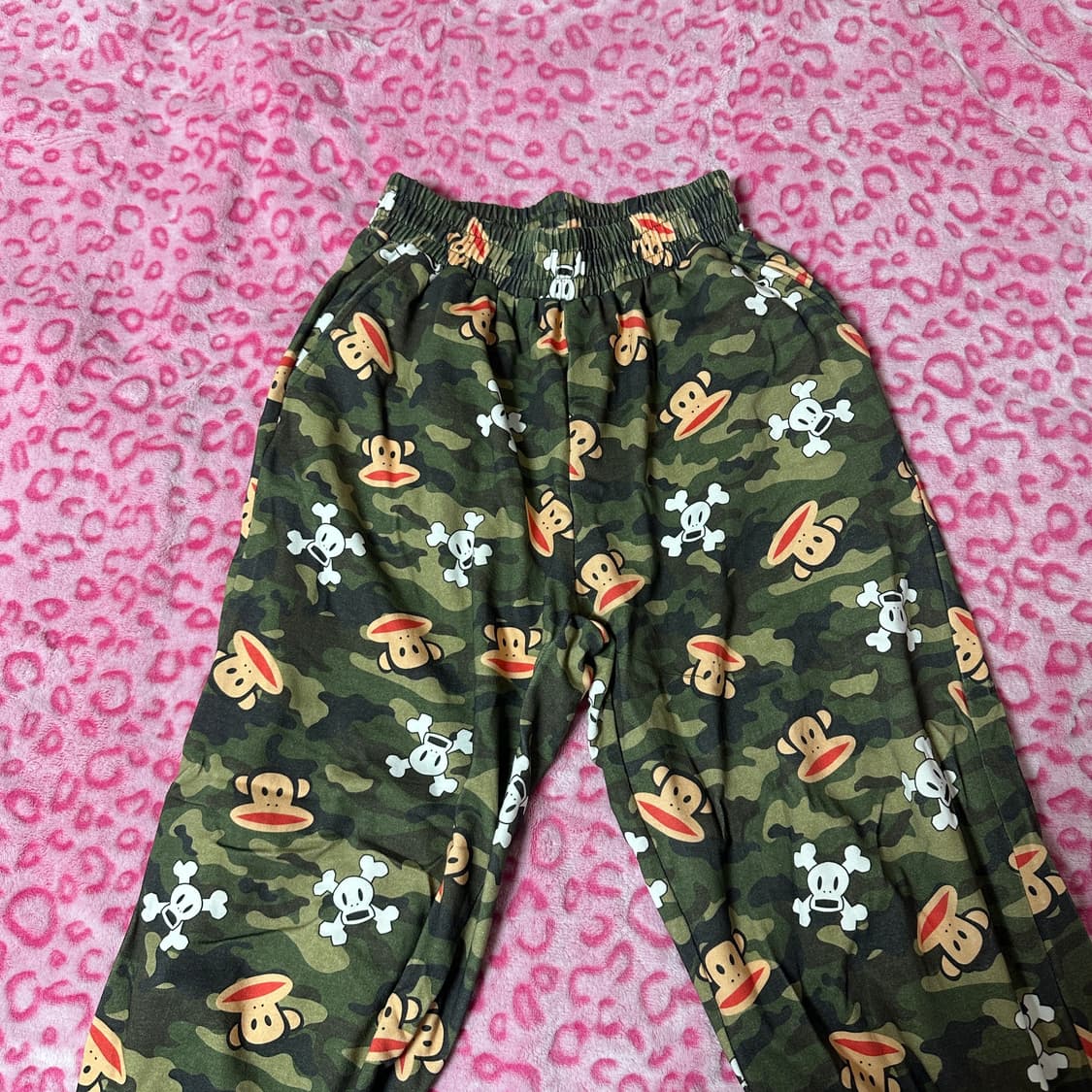 쉬인 폴프랭크 카모 후드집업 트레이닝 팬츠 세트 상품이미지3