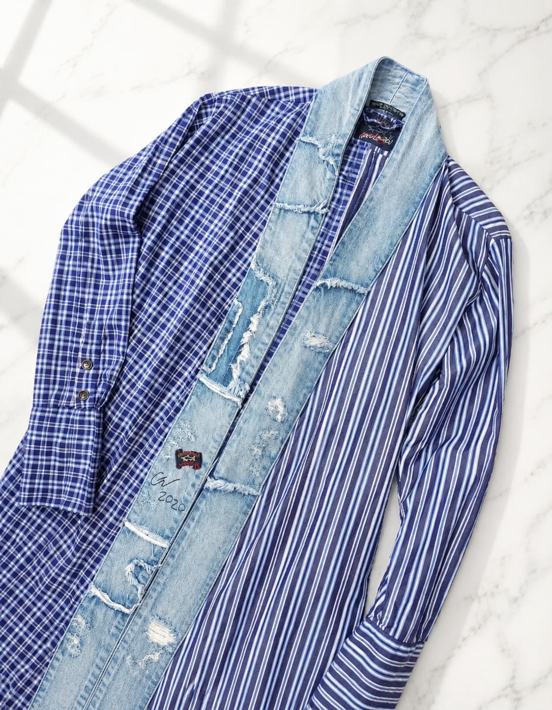 Greg Lauren 패치워크 리워크 데님 코트 
(10 꼬르소꼬모) 상품이미지7