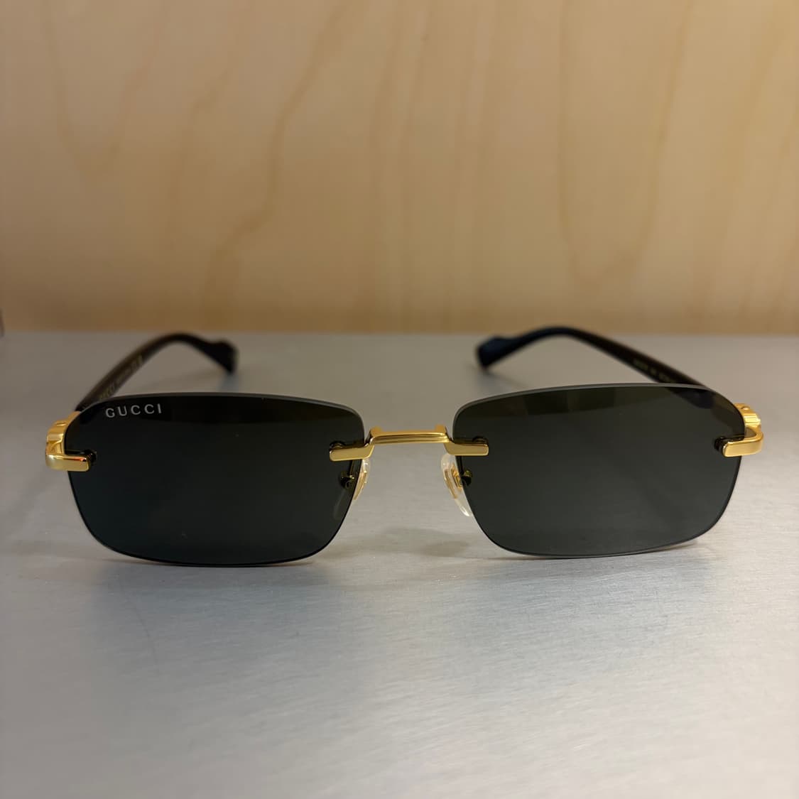 구찌 GG1221S 001 골드 무테 스퀘어 선글라스 상품이미지1