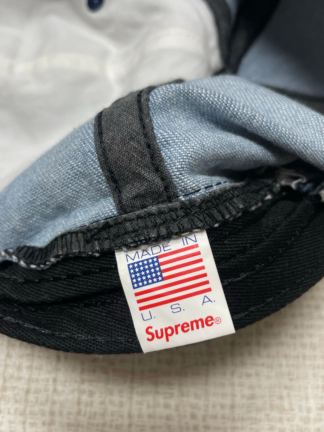 20fw 슈프림 멀티컬러 Logo 6-Panel 데님 상품이미지4