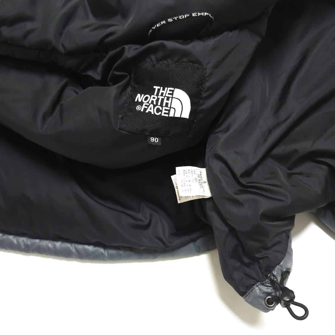 노스페이스 700 눕시 구스다운 패딩 조끼 그레이 상품이미지6