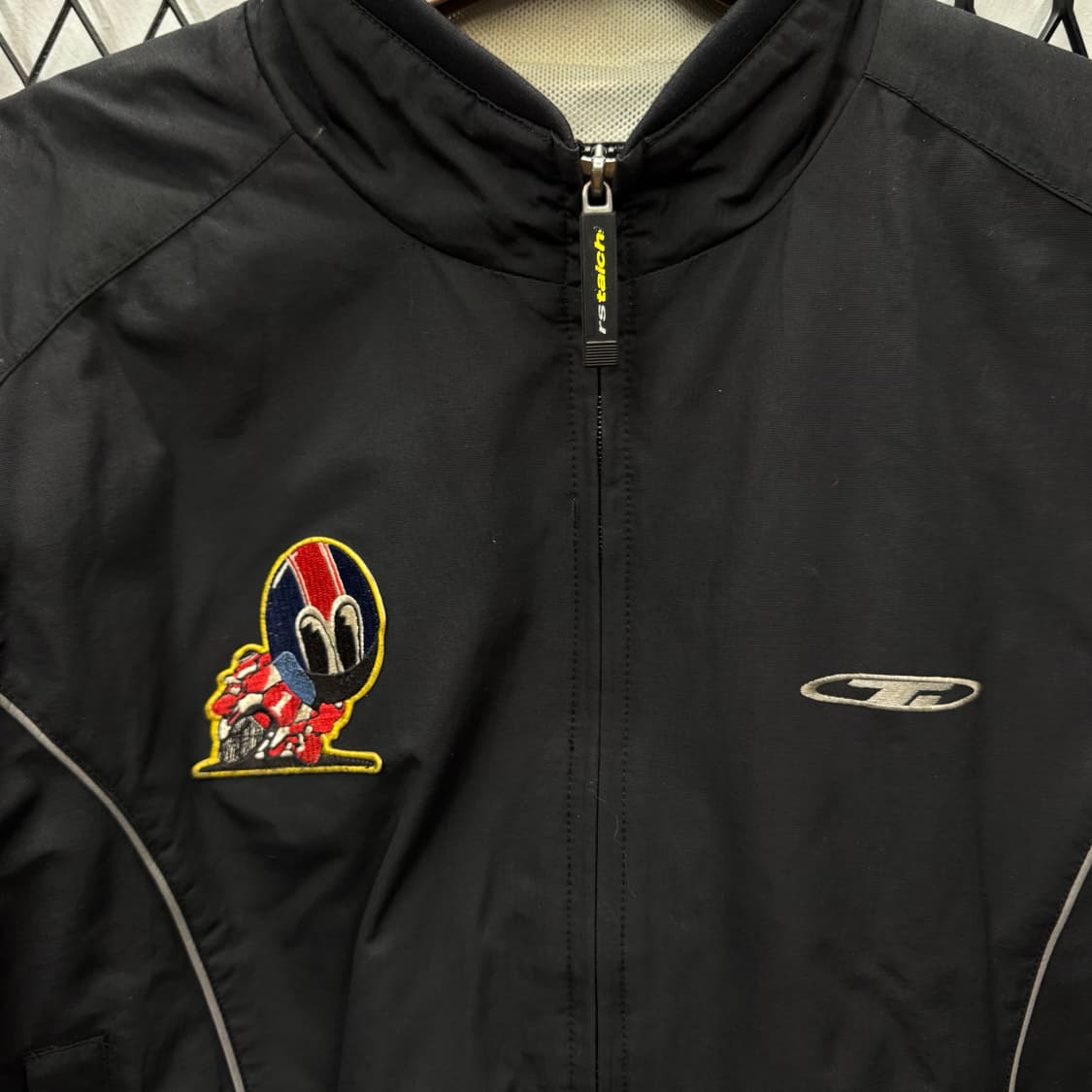 RS 타이치 모터사이클 라이딩 자켓 후면 빅로고 포인트 블랙 상품이미지5