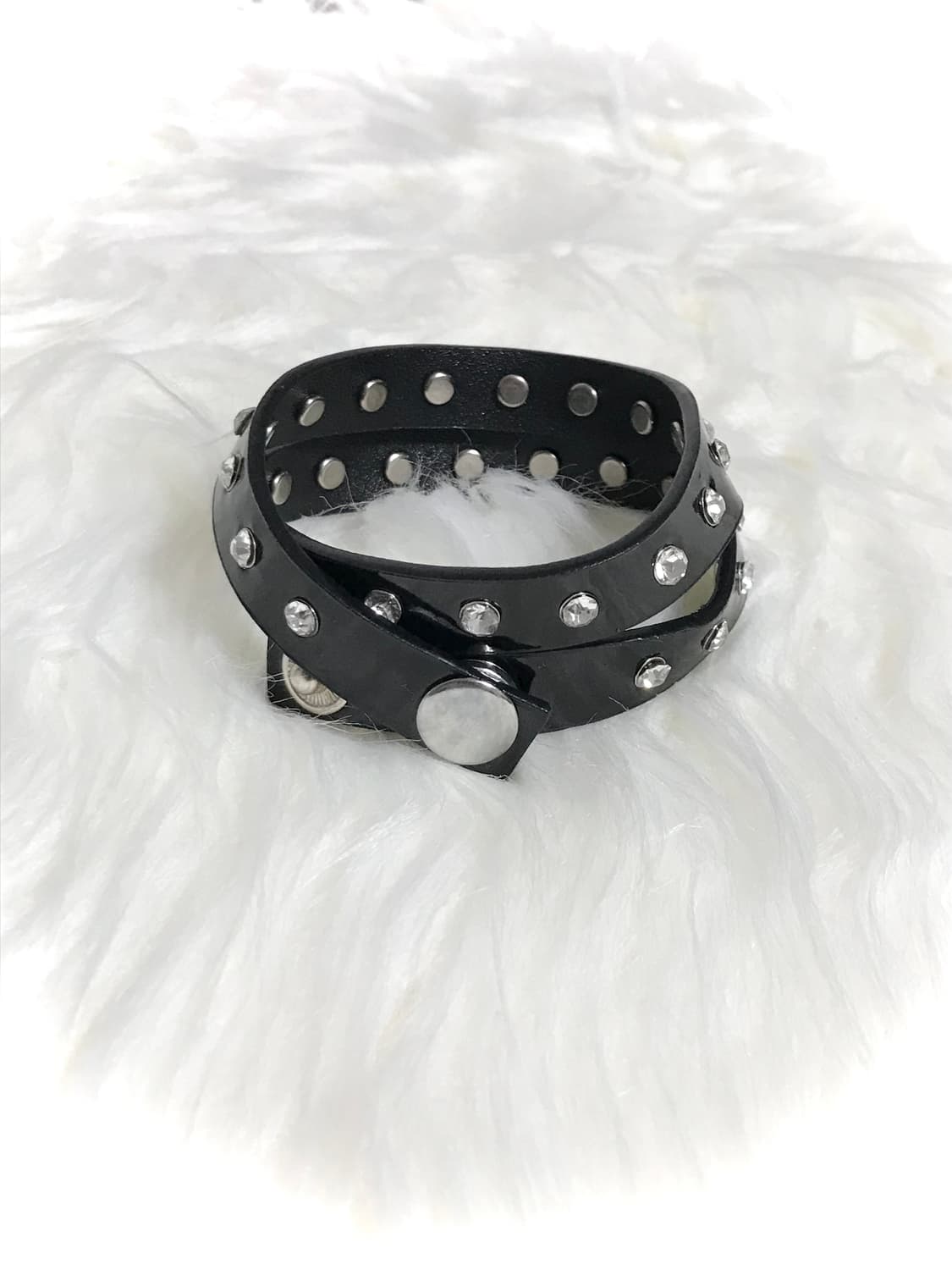 빈티지 펑크 크리스탈 찡 뱅글 팔찌 상품이미지1