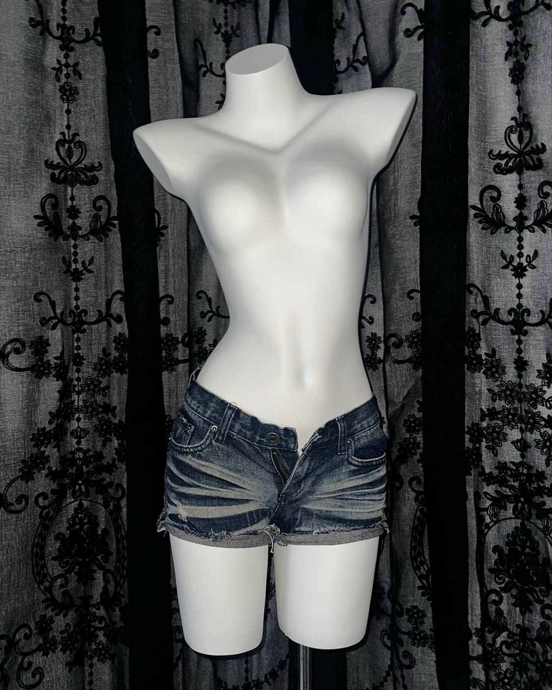 washed jean shorts 상품이미지1