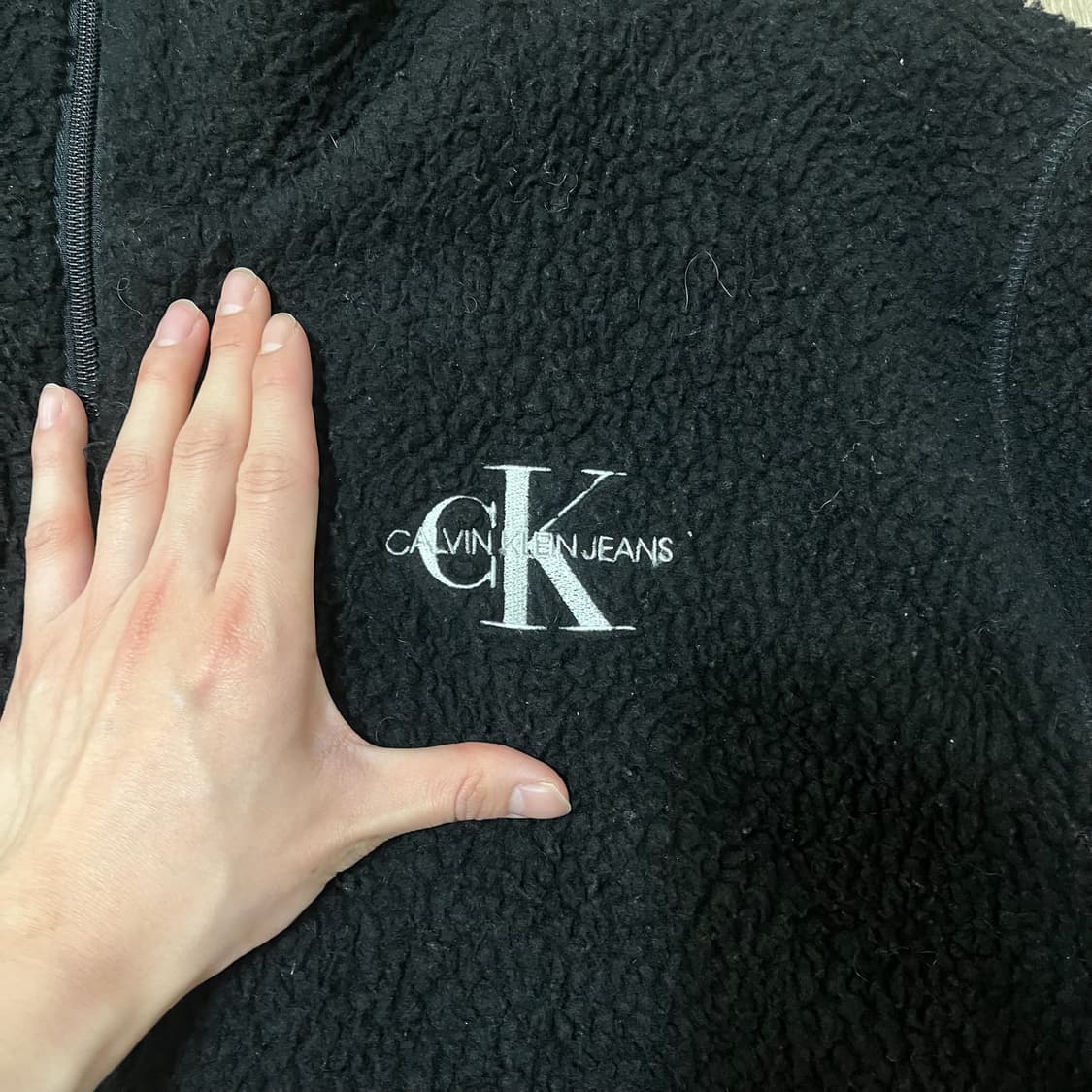 캘빈클라인 CK 양털 뽀글이 후리스 자켓 XL/105  상품이미지3