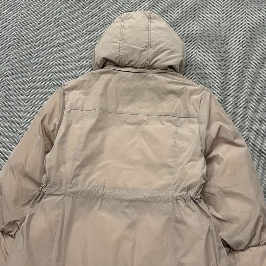 발망 덕다운 리본 후드패딩 v1933 상품이미지4