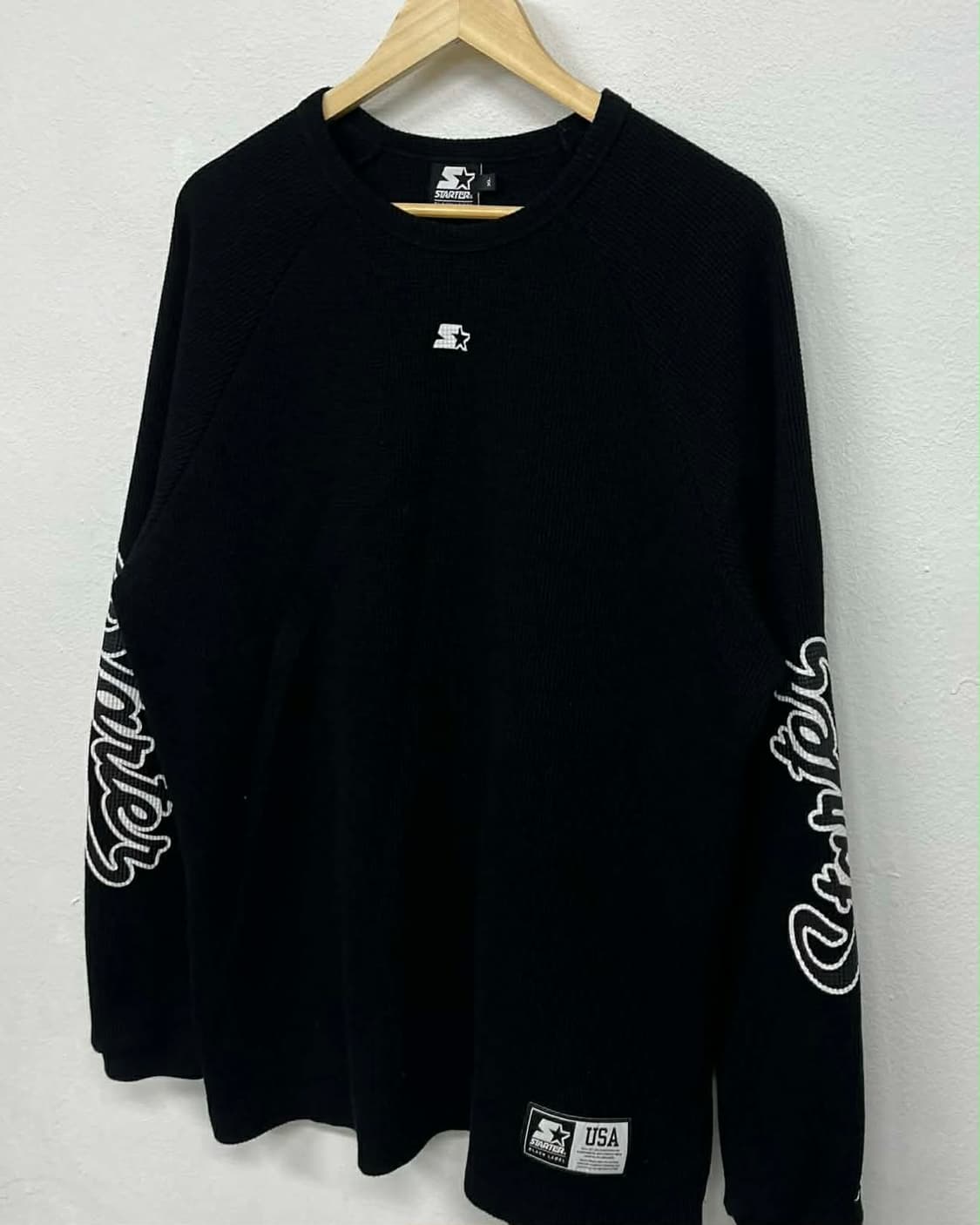 [XL] 스타터 블랙라벨 와플 니트 롱슬리브 상품이미지3