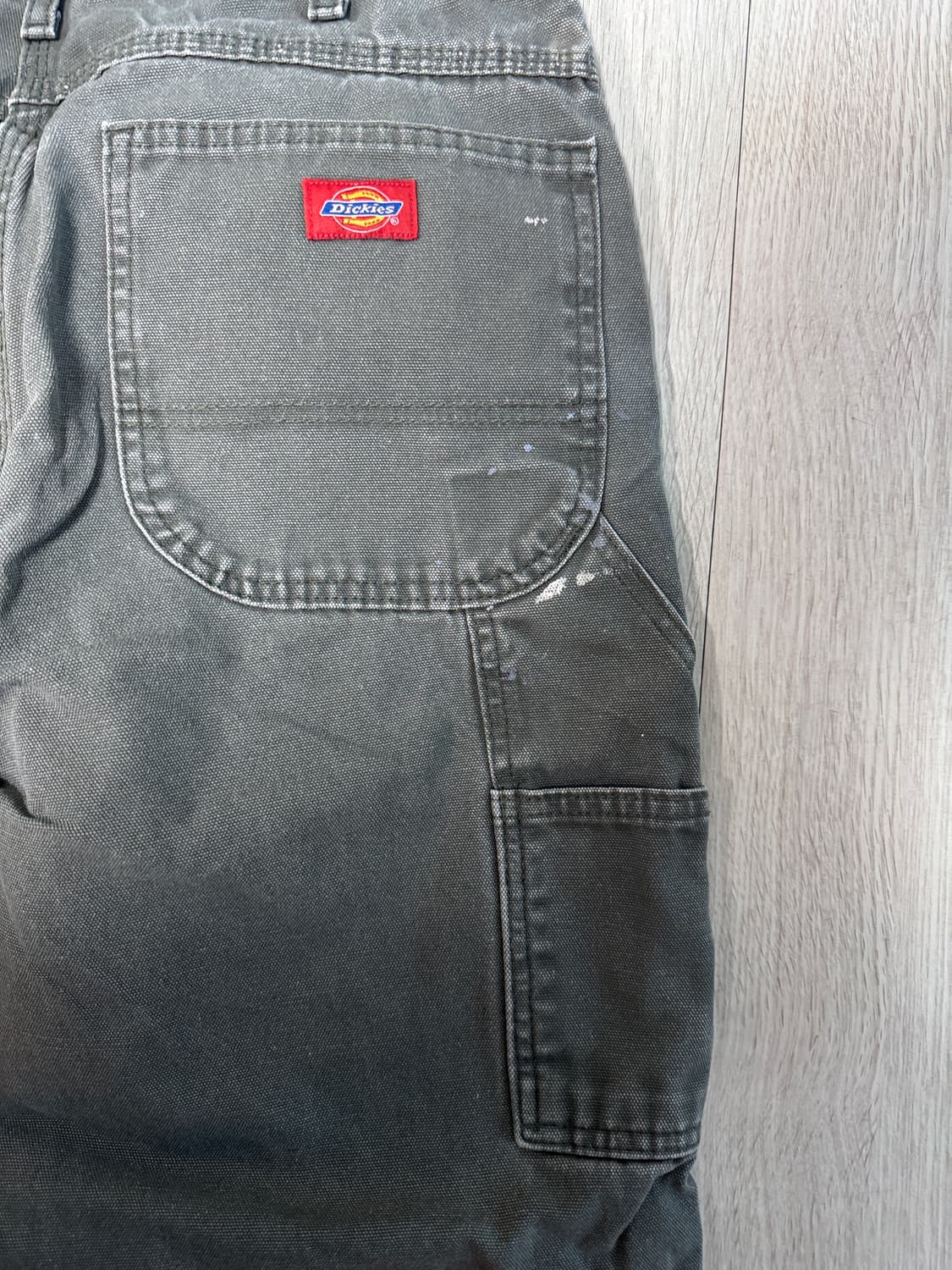 디키즈 빈티지 카펜터 32x32 올리브그린 색상 상품이미지3