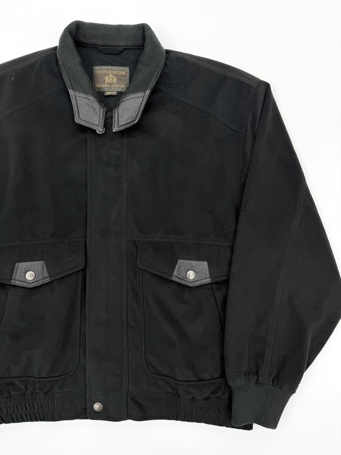 VINTAGE CLUB 울 블렌드 집업 자켓 상품이미지3