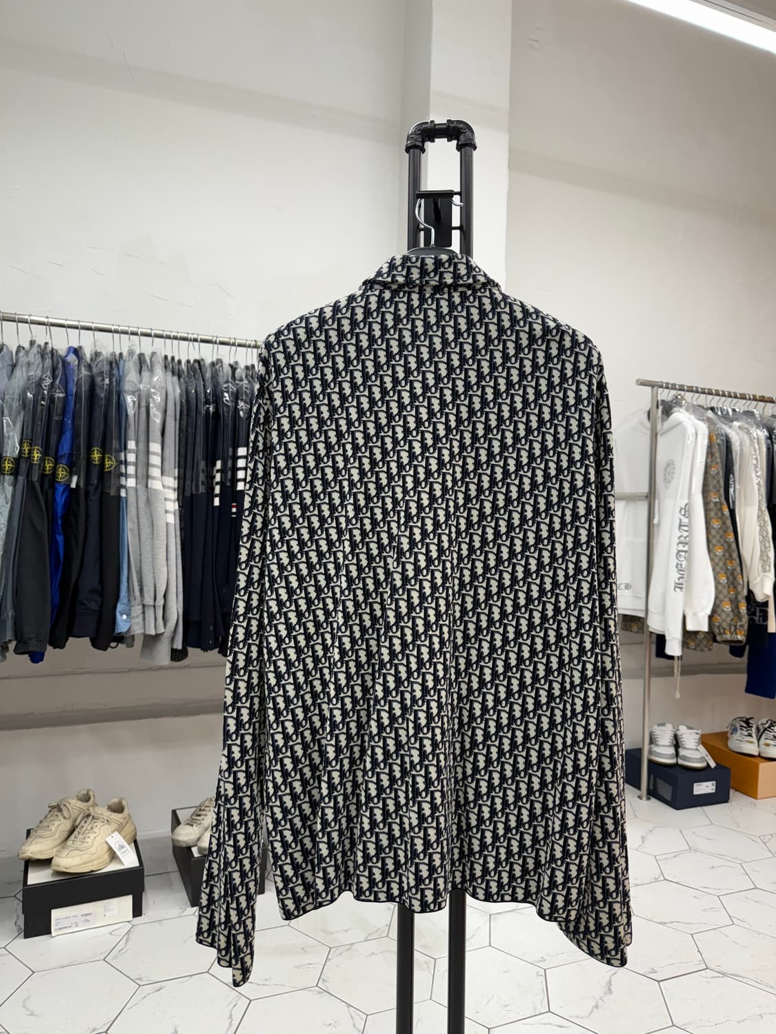 [3XL] 디올 오블리크 니트 오버셔츠 상품이미지2