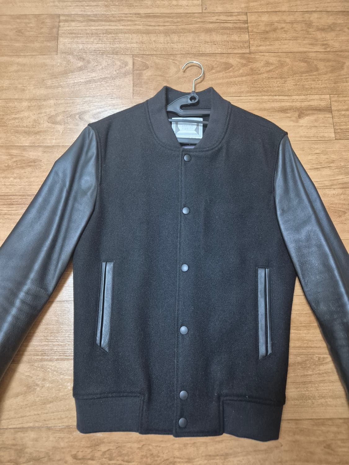 어나더애스펙트 램스킨(양가죽) 바시티 자켓 상품이미지1