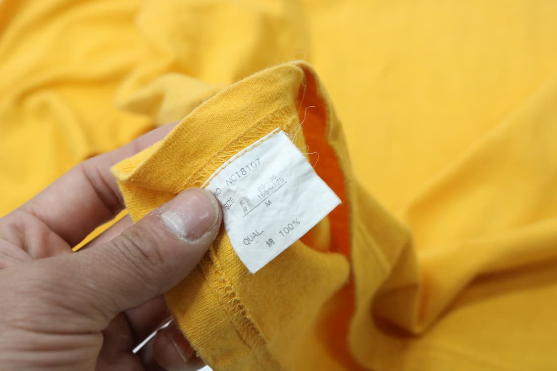 빈티지 루이지애나 비터 레트로 옐로우 롱슬리브 티셔츠 (M) 상품이미지9