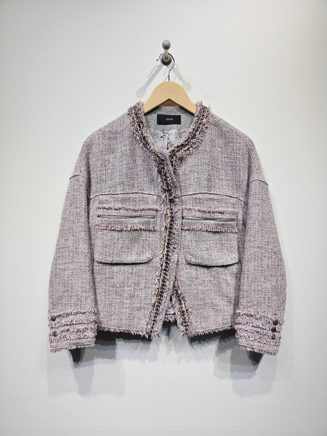 SYSTEM. 트위드 노카라 자켓_66 상품이미지2