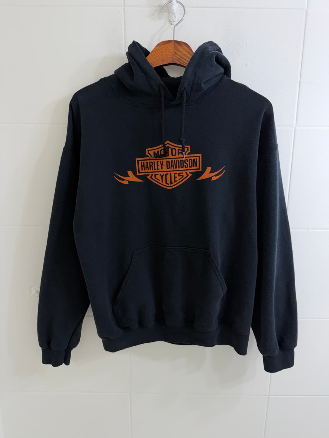 할리데이비슨 프린팅 네이비 작사 후드티 상품이미지3