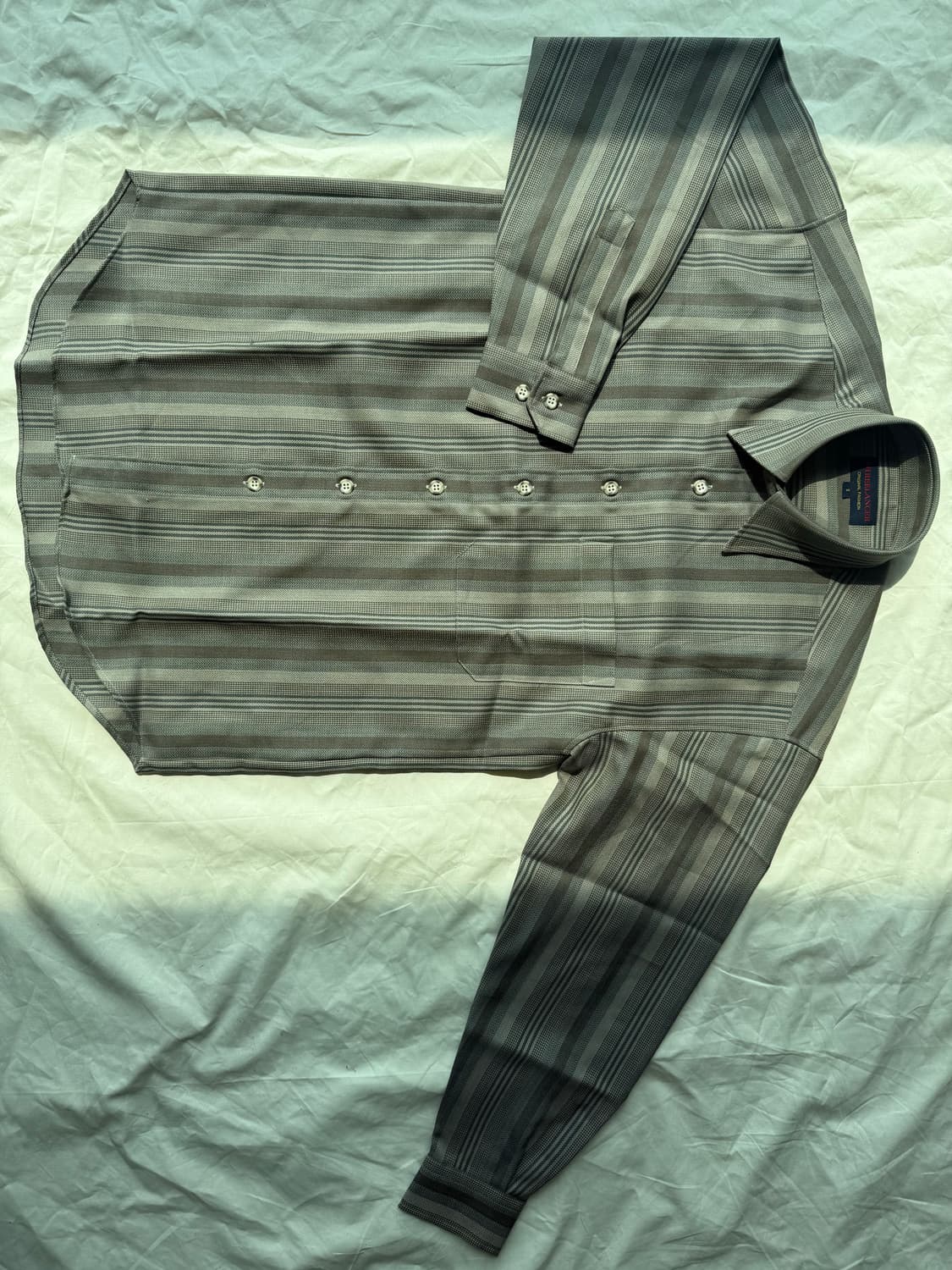 그레이 스트라이프 셔츠 상품이미지3