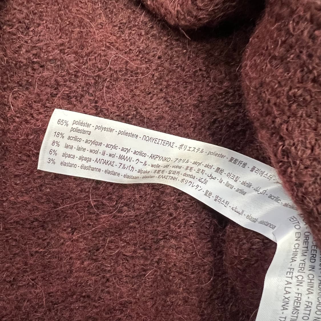 M) ZARA 자라 크롭 브이넥 니트 스웨터 상품이미지7