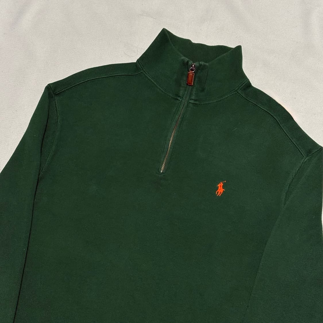 M 폴로랄프로렌 딥그린 반집업 코튼 니트 상품이미지1