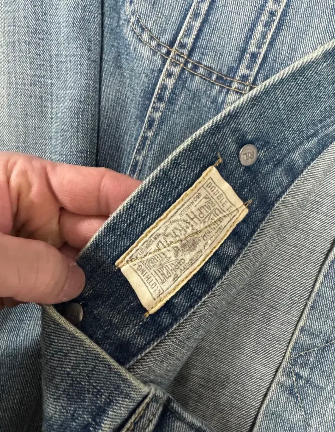 더블알엘 lot271 리랜드 데님자켓 xl 상품이미지4