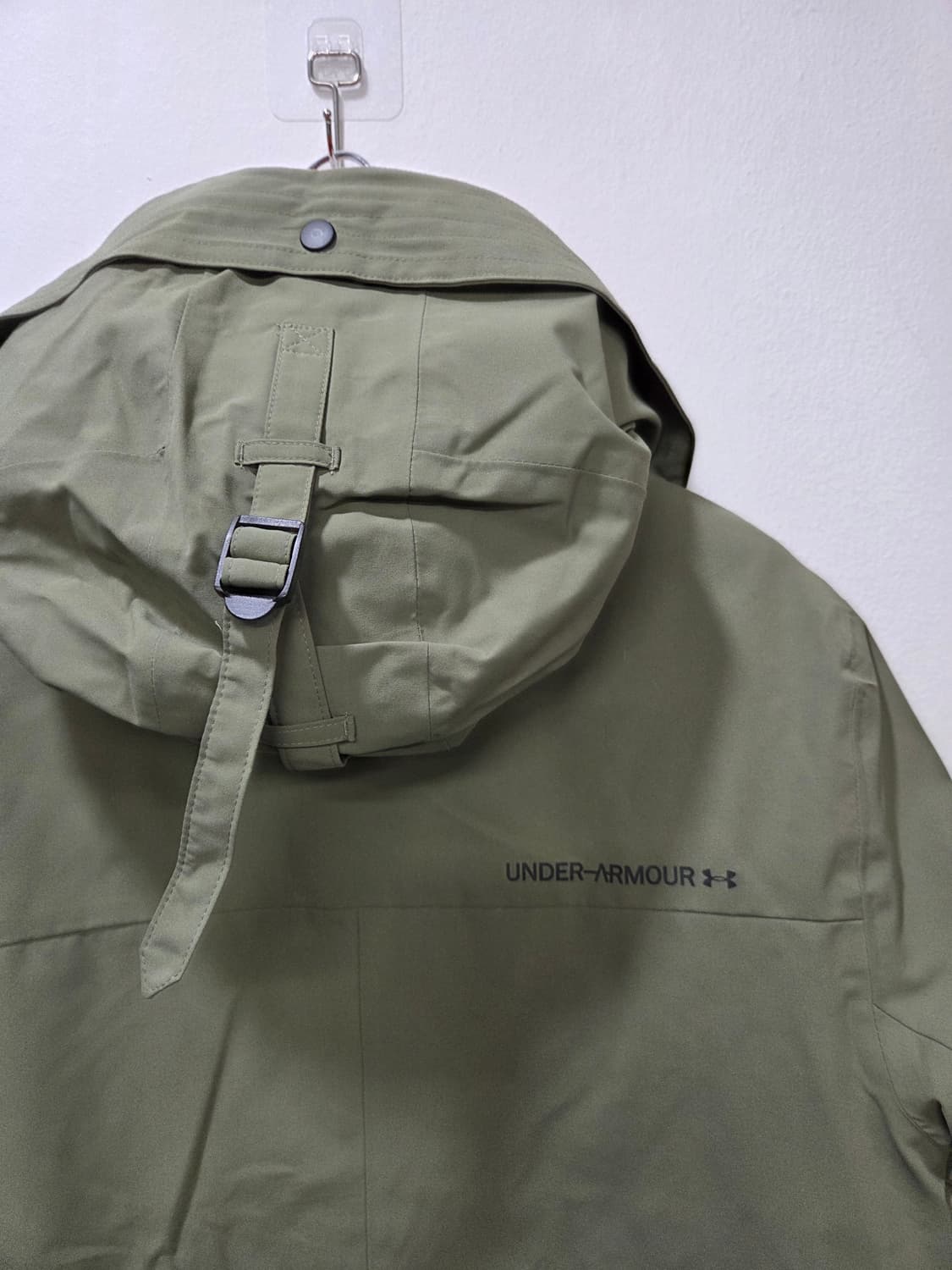 언더아머 카키색 후드 다운 롱패딩 남녀공용  상품이미지4