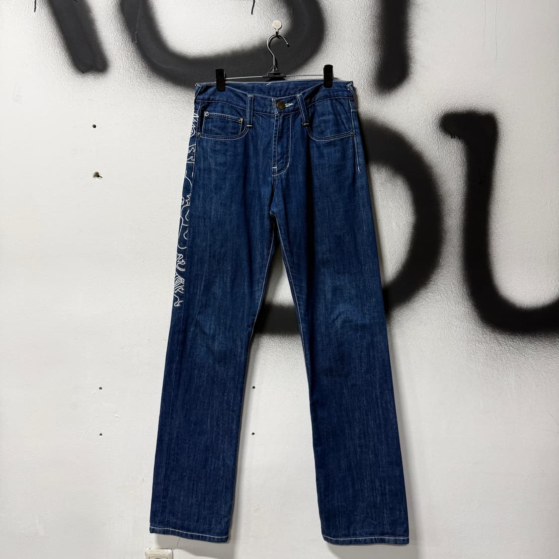 Evisu 에비수 재패니즈 오리엔탈 니들워크 자수 디테일 데님 팬츠 상품이미지2