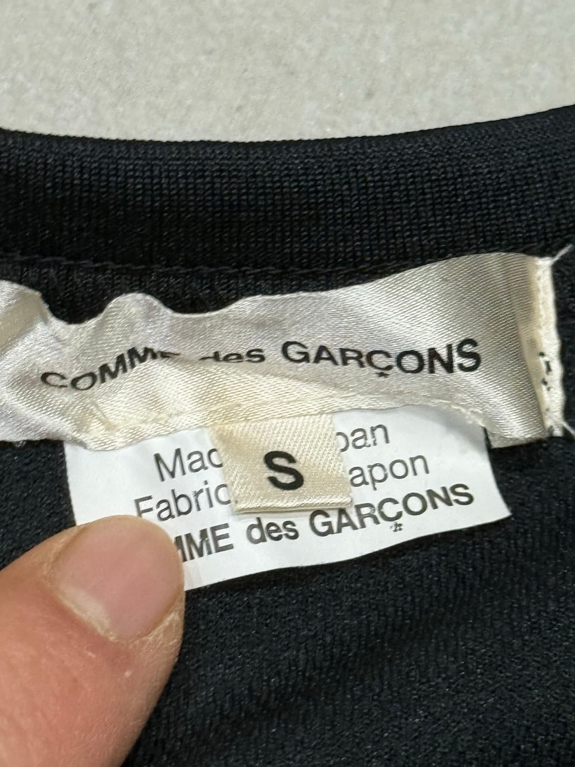 2017 꼼데가르송 네 자유를 입어 반팔 티셔츠 상품이미지3