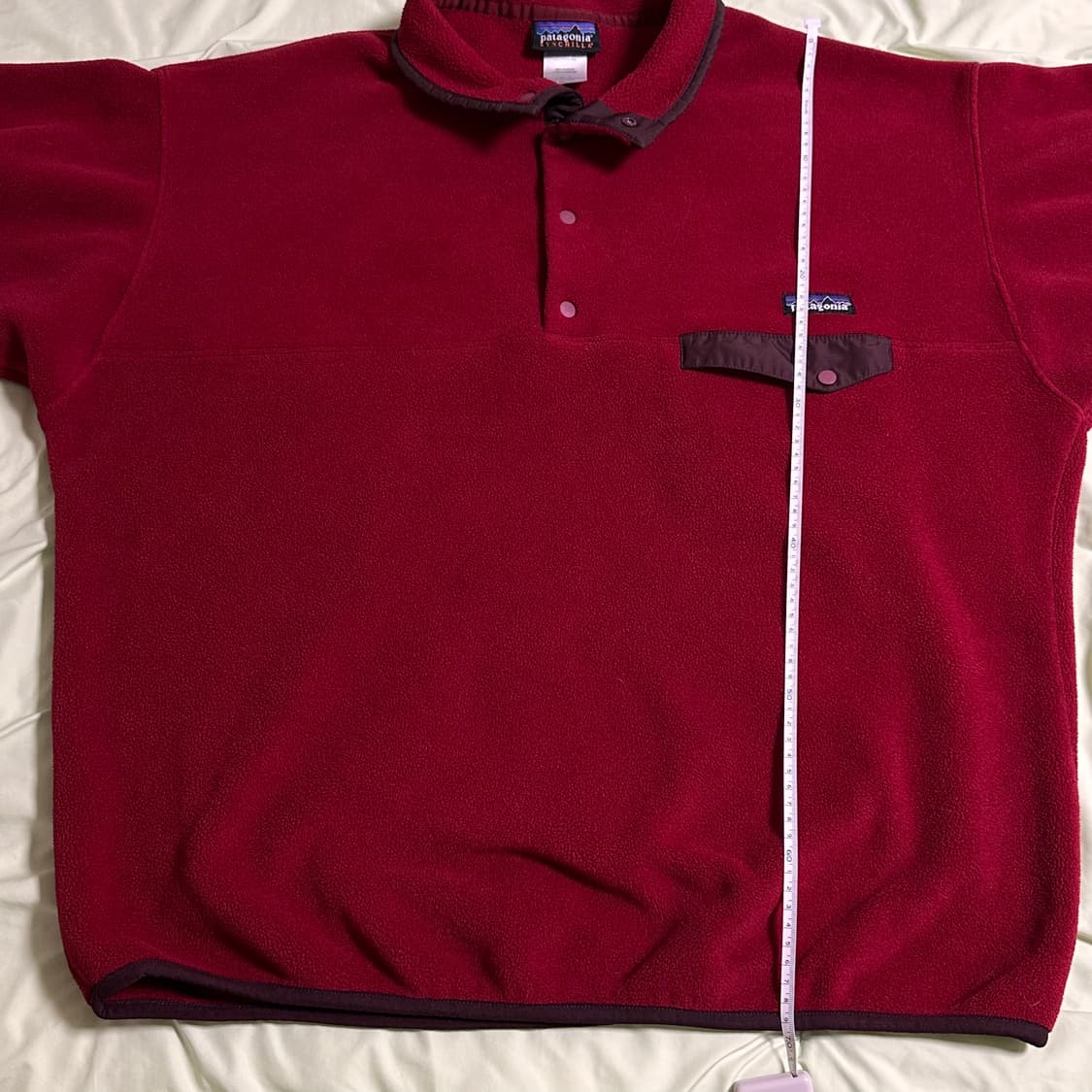 00s 파타고니아 신칠라 헤비웨이트 버건디 레드 XL 상품이미지4