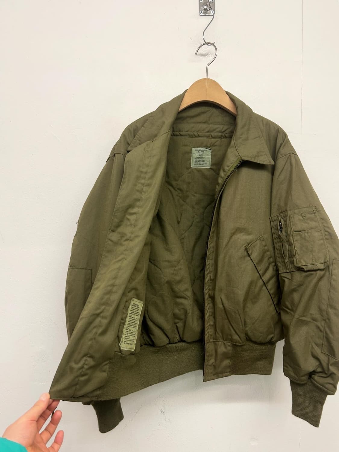 90s 알파인더스트리 CWU CVC 자켓 상품이미지3