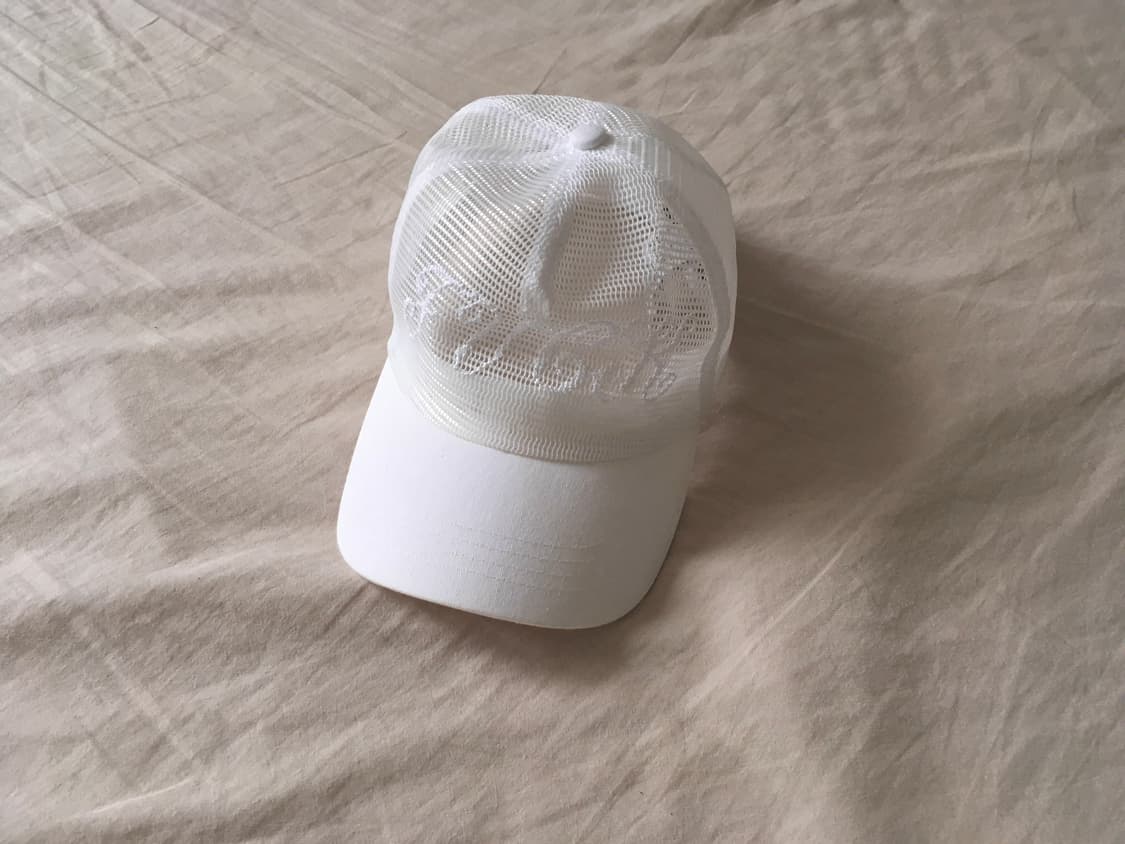 Sculptor cross stitch mesh cap white 상품이미지4