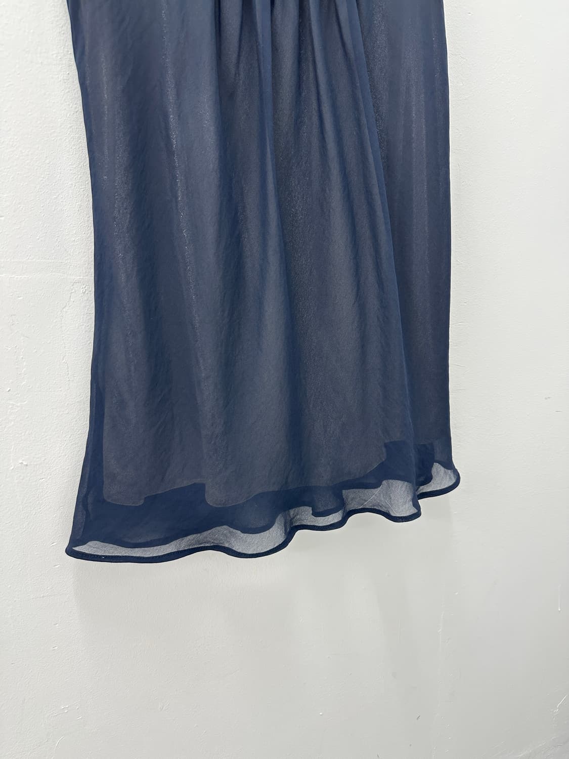 NONE vintage navy sheer layered tank top 상품이미지4