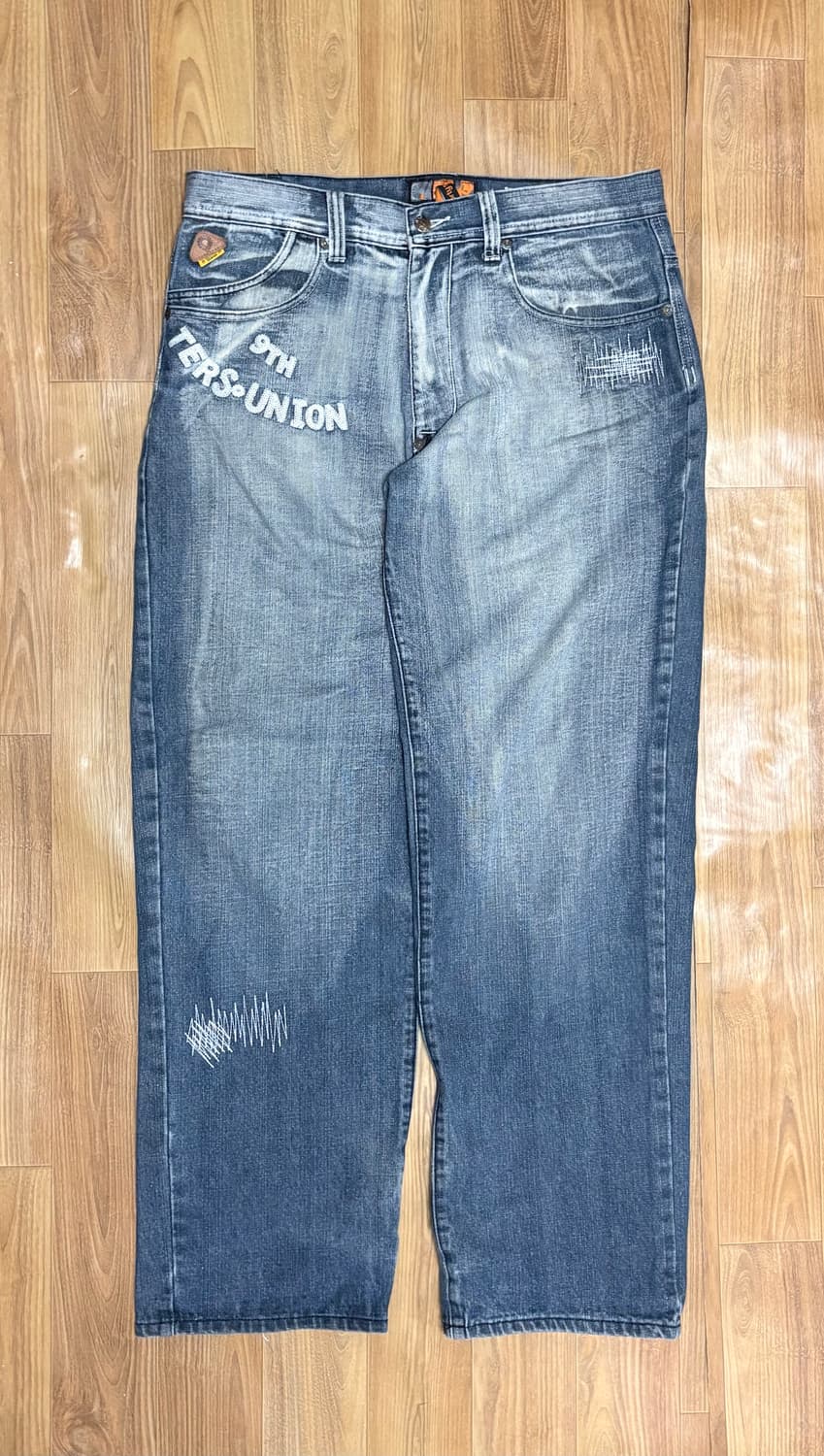 아카데믹스 자수 데님팬츠 36 상품이미지2