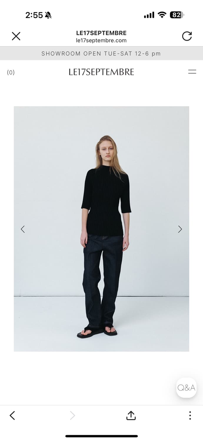 Le17septembre  RIBBED MOCK NECK HALF SLE 상품이미지1