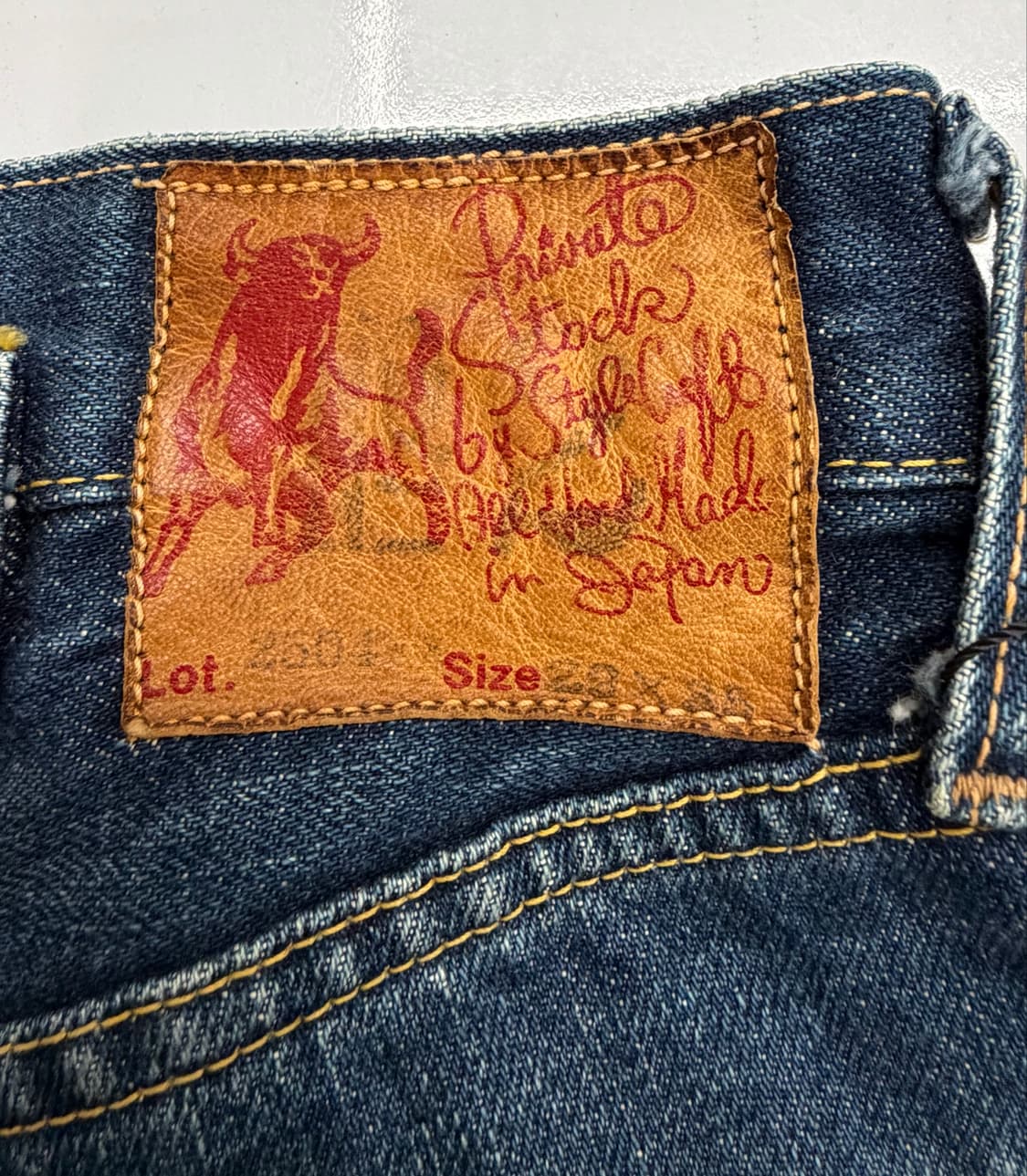 90s Evisu 초기형 evis 2504xx 신치백 셀비지 데님팬츠 상품이미지9
