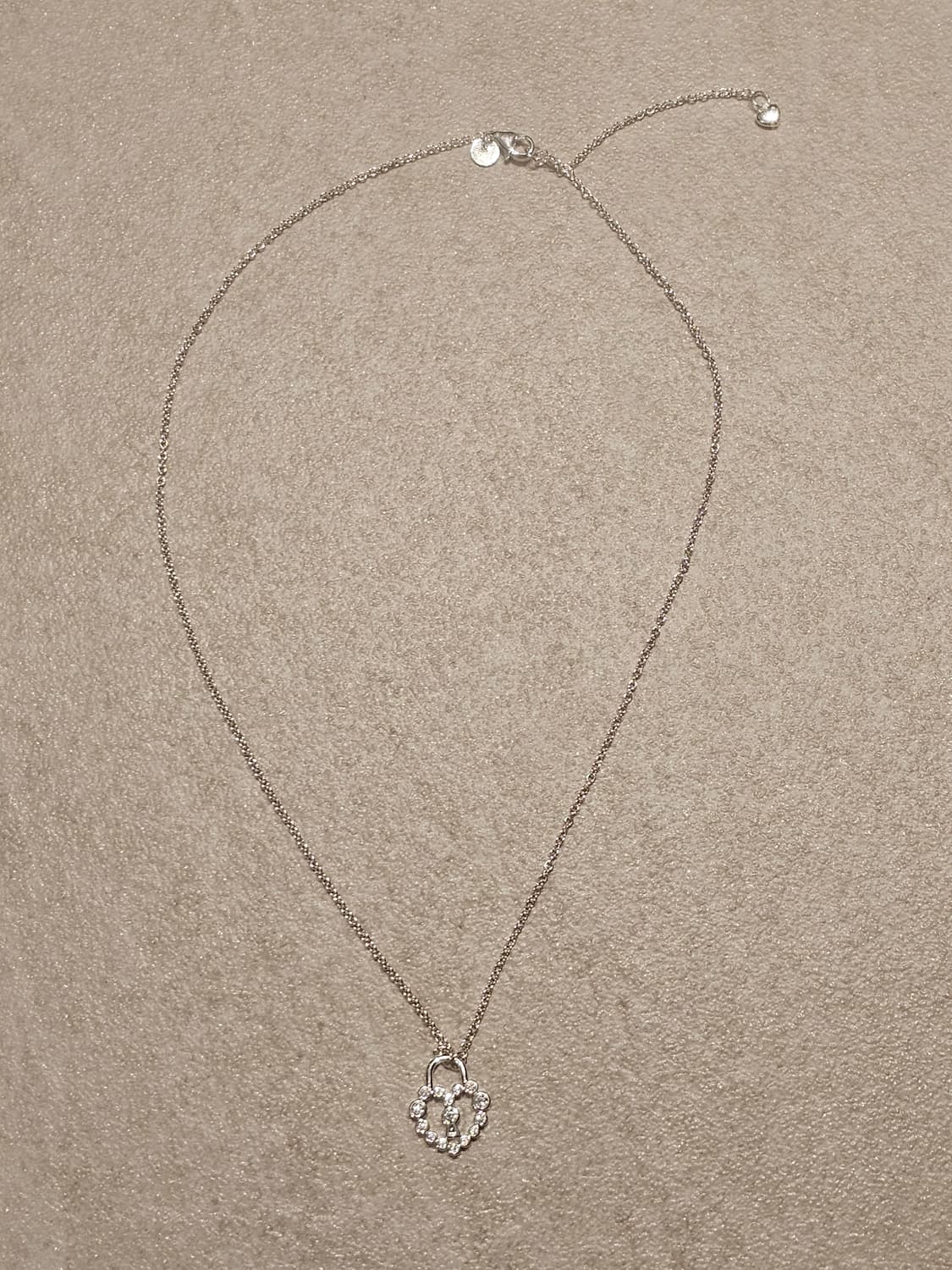 925 실버 하트 자물쇠 목걸이 (새제품) 상품이미지2