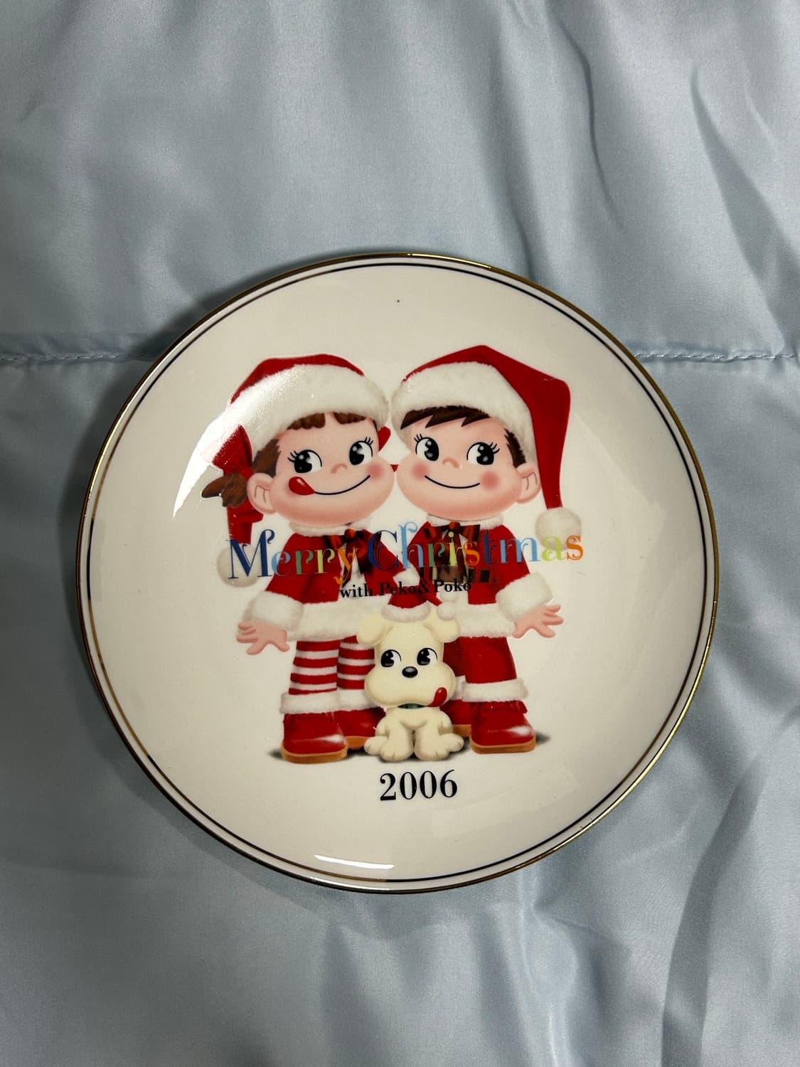 빈티지 크리스마스 접시 2006년 페코짱 상품이미지2