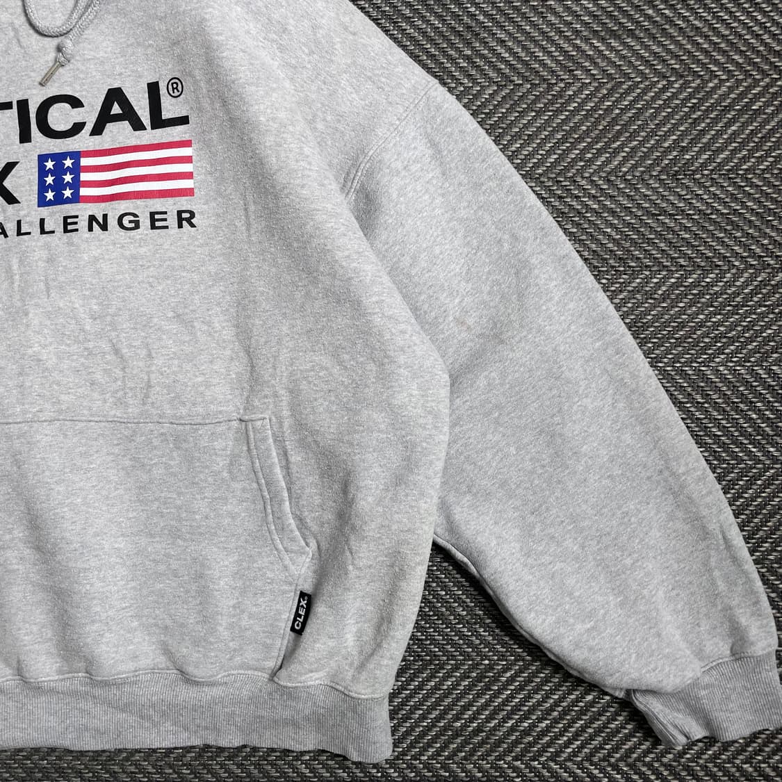 크리티컬플렉스 USA 성조기 빅로고 박시핏 후드 티셔츠y 5055 상품이미지3