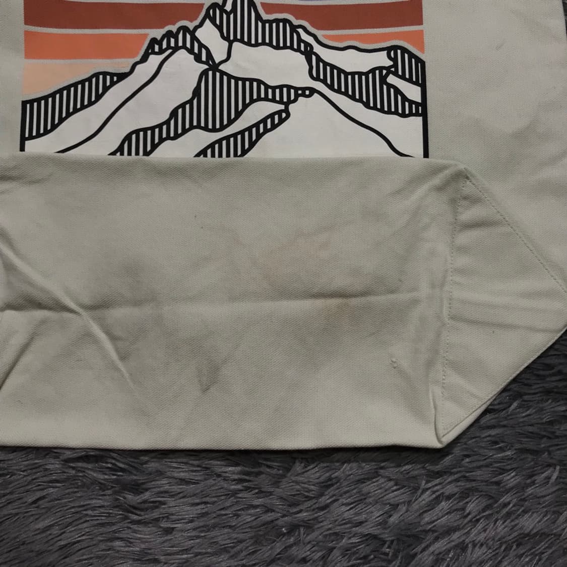 [[42x43cm] 파타고니아(PATAGONIA) 로고 컨버스 에코백 상품이미지4