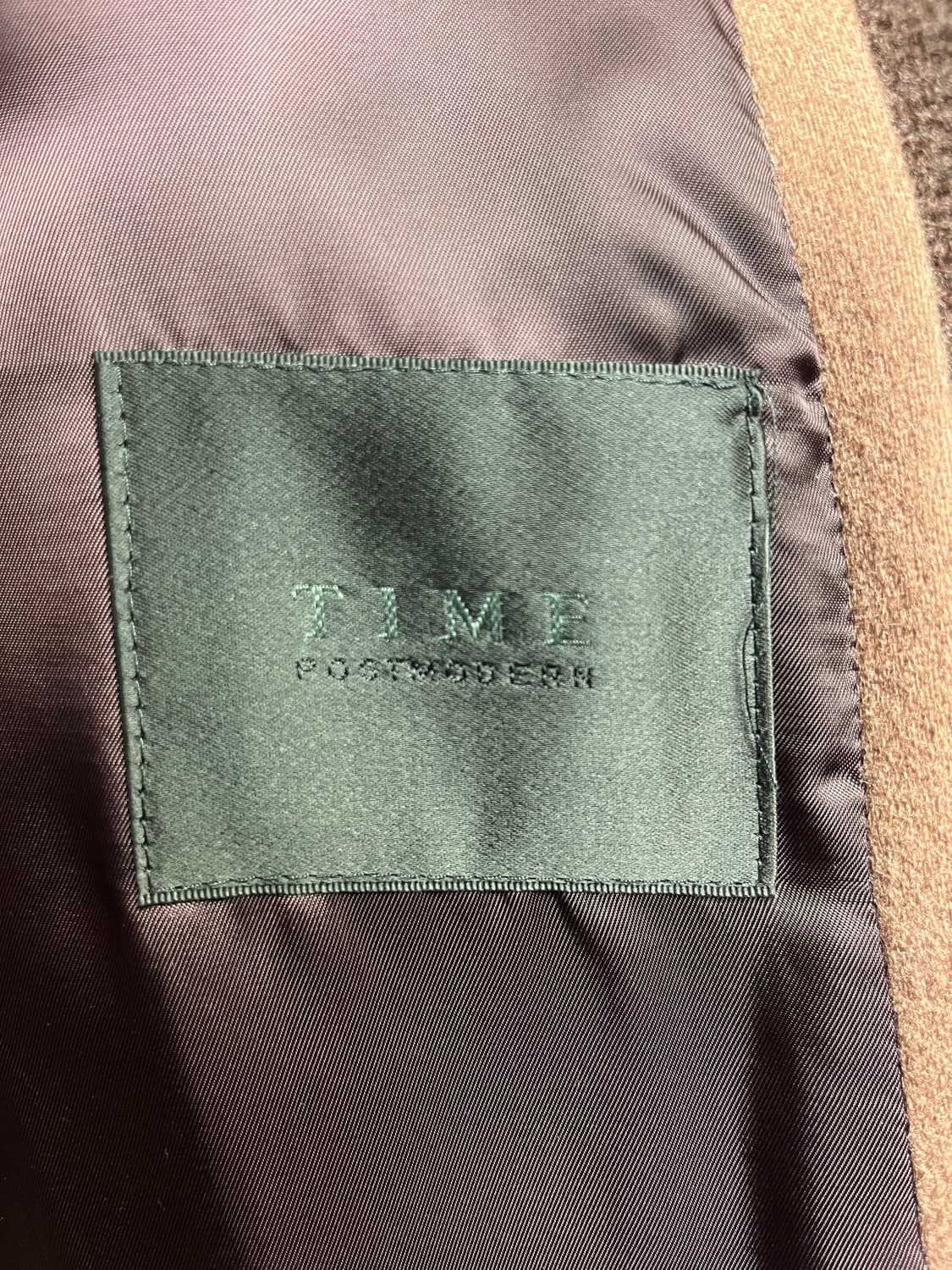 타임옴므 야크&캐시미어 멜란지핑크 코트 100사이즈 상품이미지5