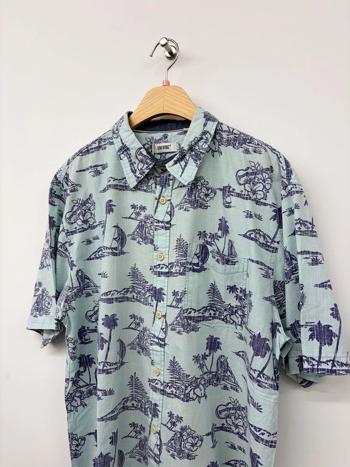 유니바이브 썸머 패턴 하와이안 코튼 셔츠 PN9709 상품이미지2