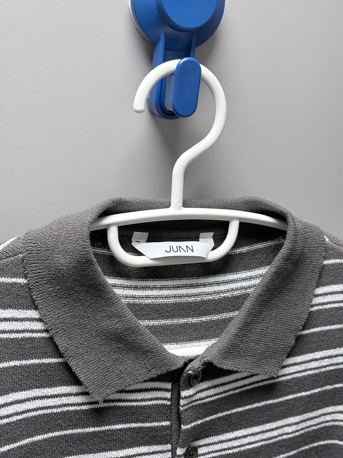 주앙옴므 스트라이프 카라 니트 상품이미지3