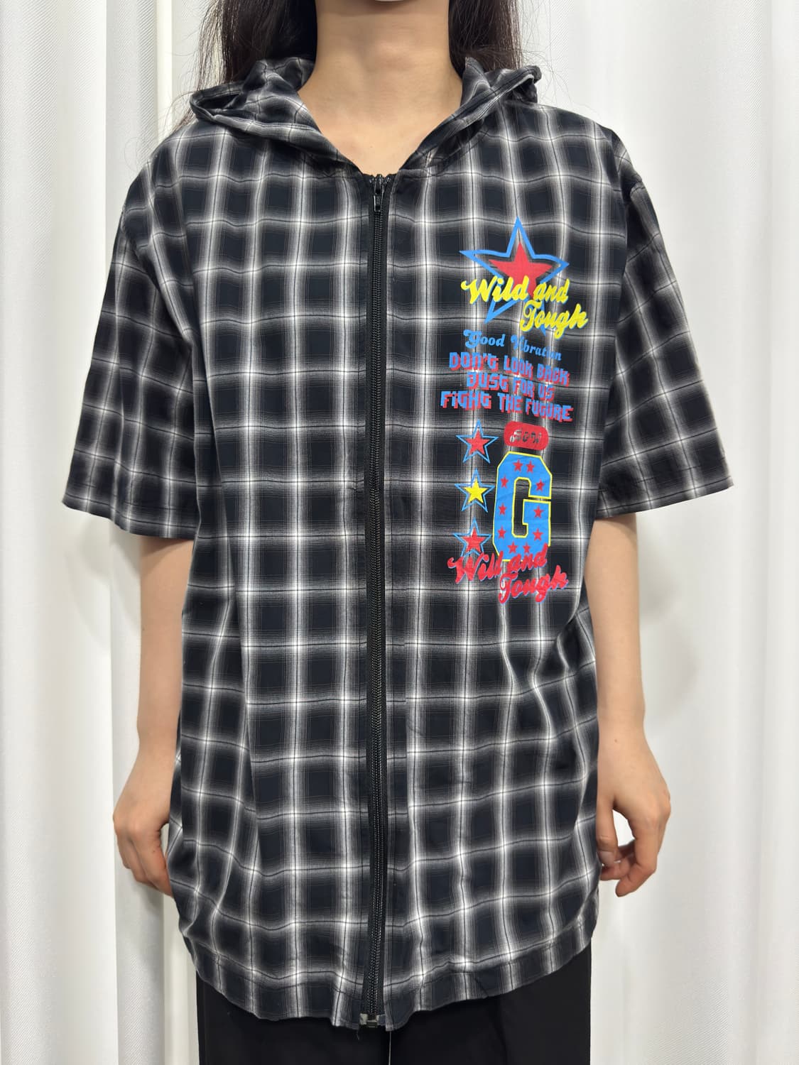 check hood zipup 상품이미지1