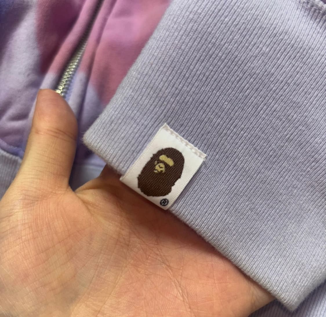 베이프 핑크 리퀴드 카모 샤크 후드집업 상품이미지6