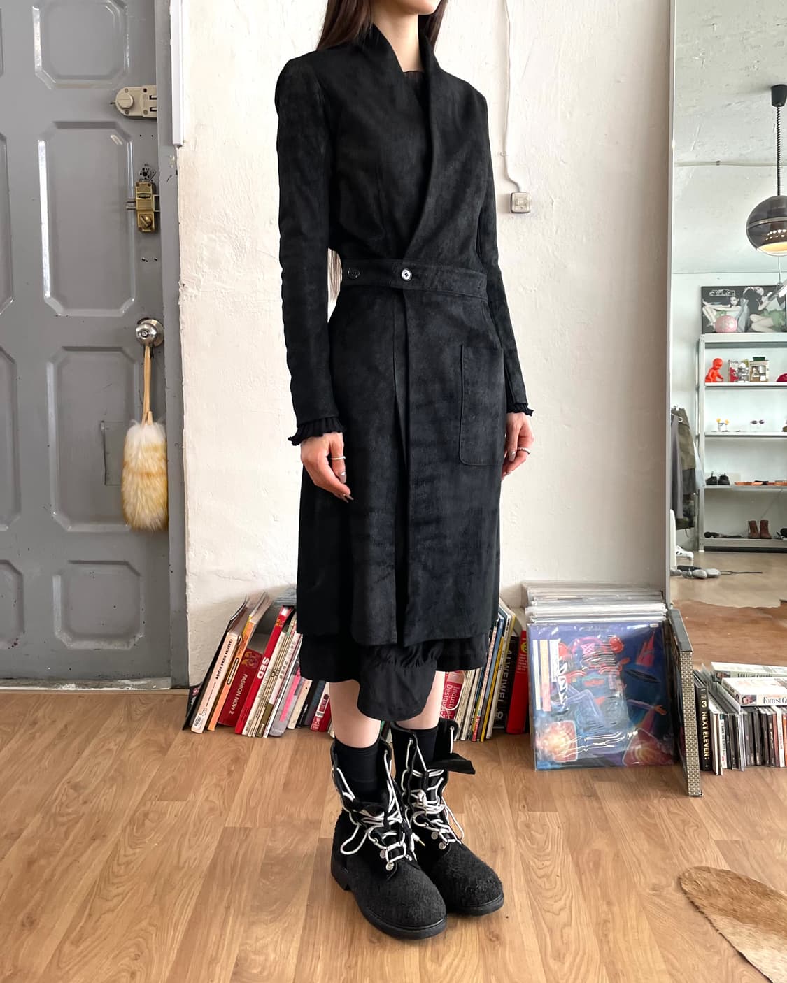 [40] 릭오웬스 12fw 램스킨 코트 상품이미지3