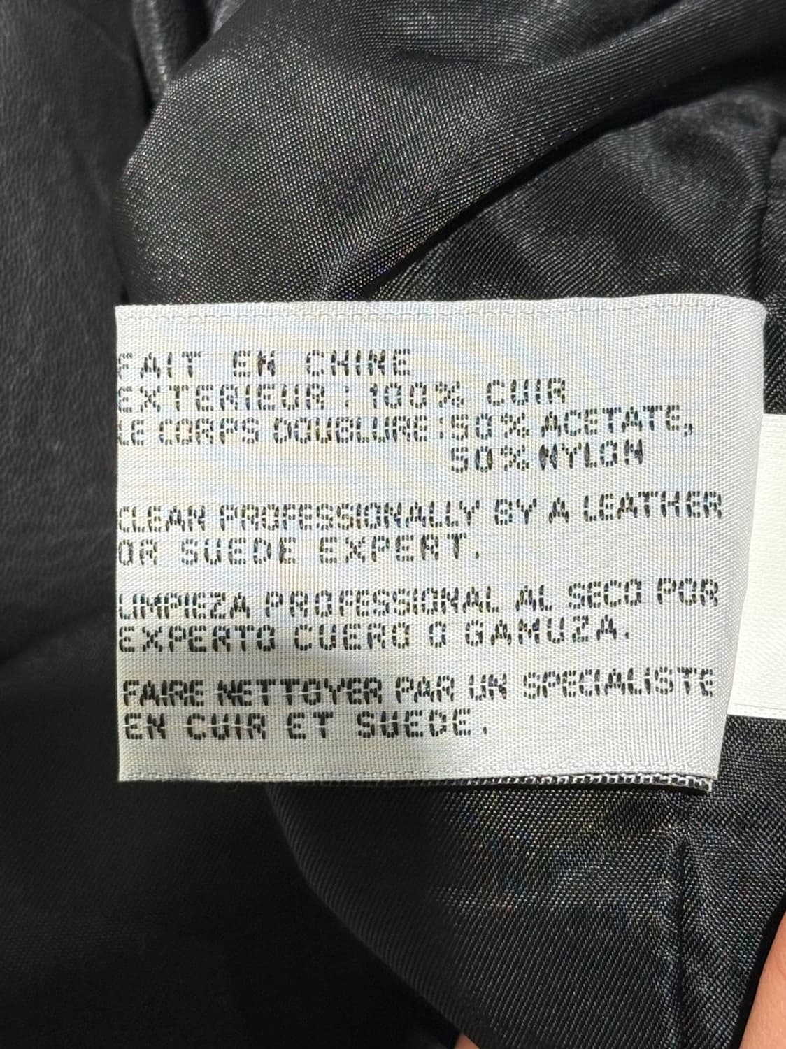 하브 비나르드 블랙 레더 후드 판초 상품이미지9