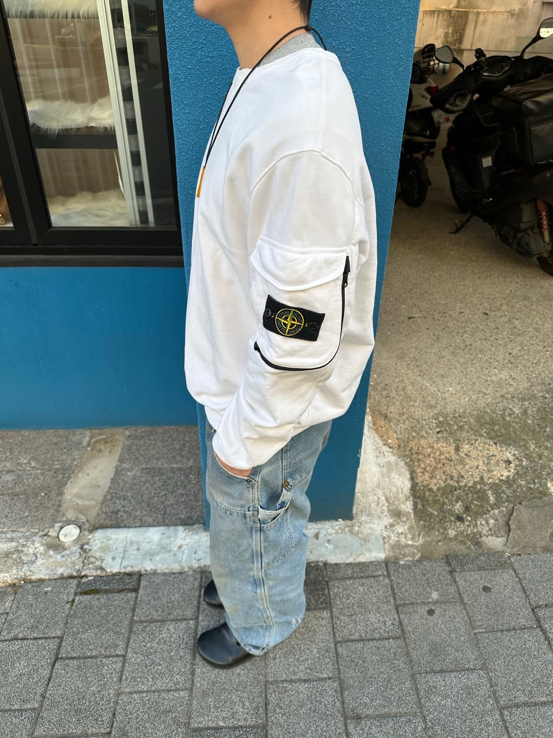 스톤아일랜드 포켓 맨투맨 XL (105-110추천) 장품 상품이미지2