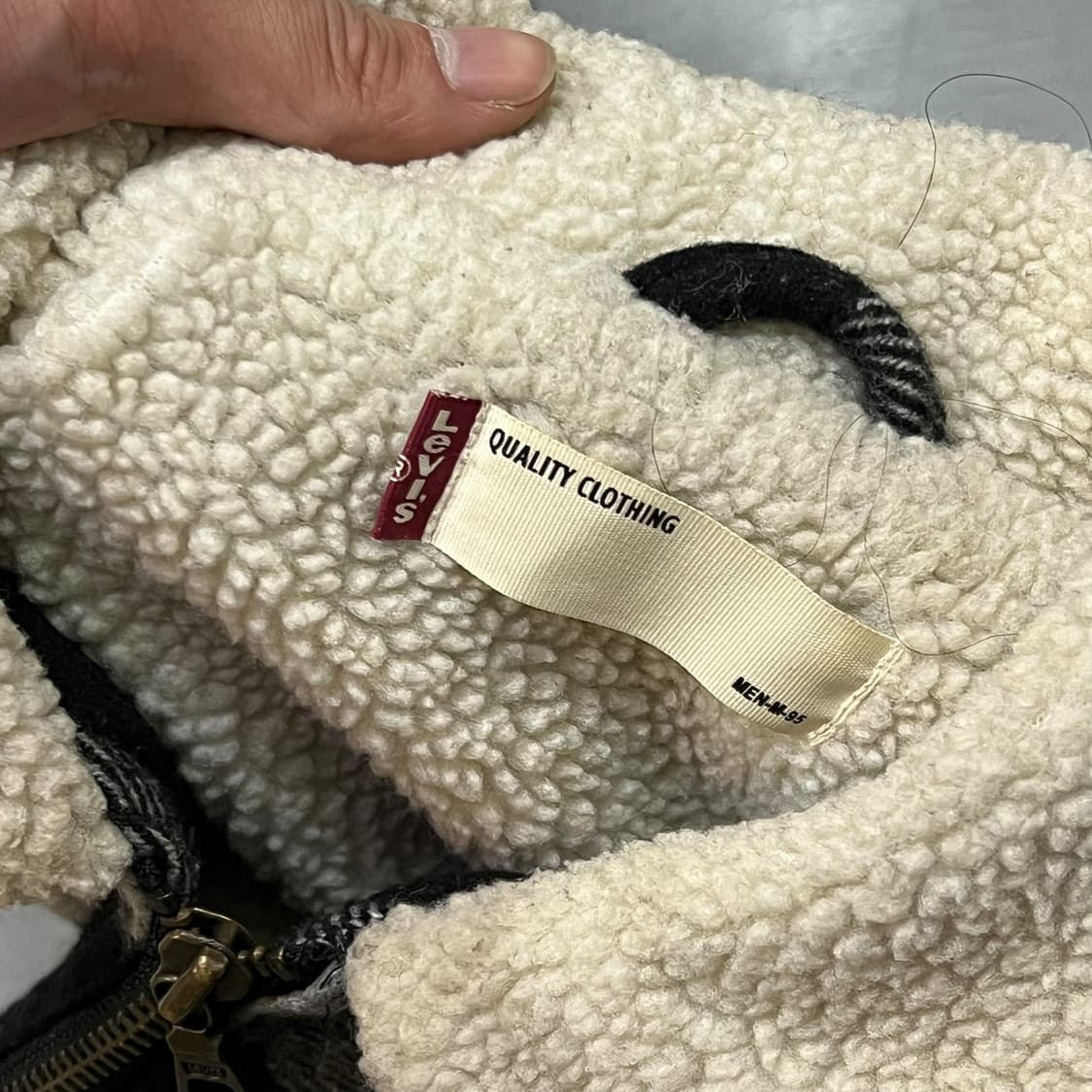  리바이스 체크 쉐르파 자켓 y14140 상품이미지7