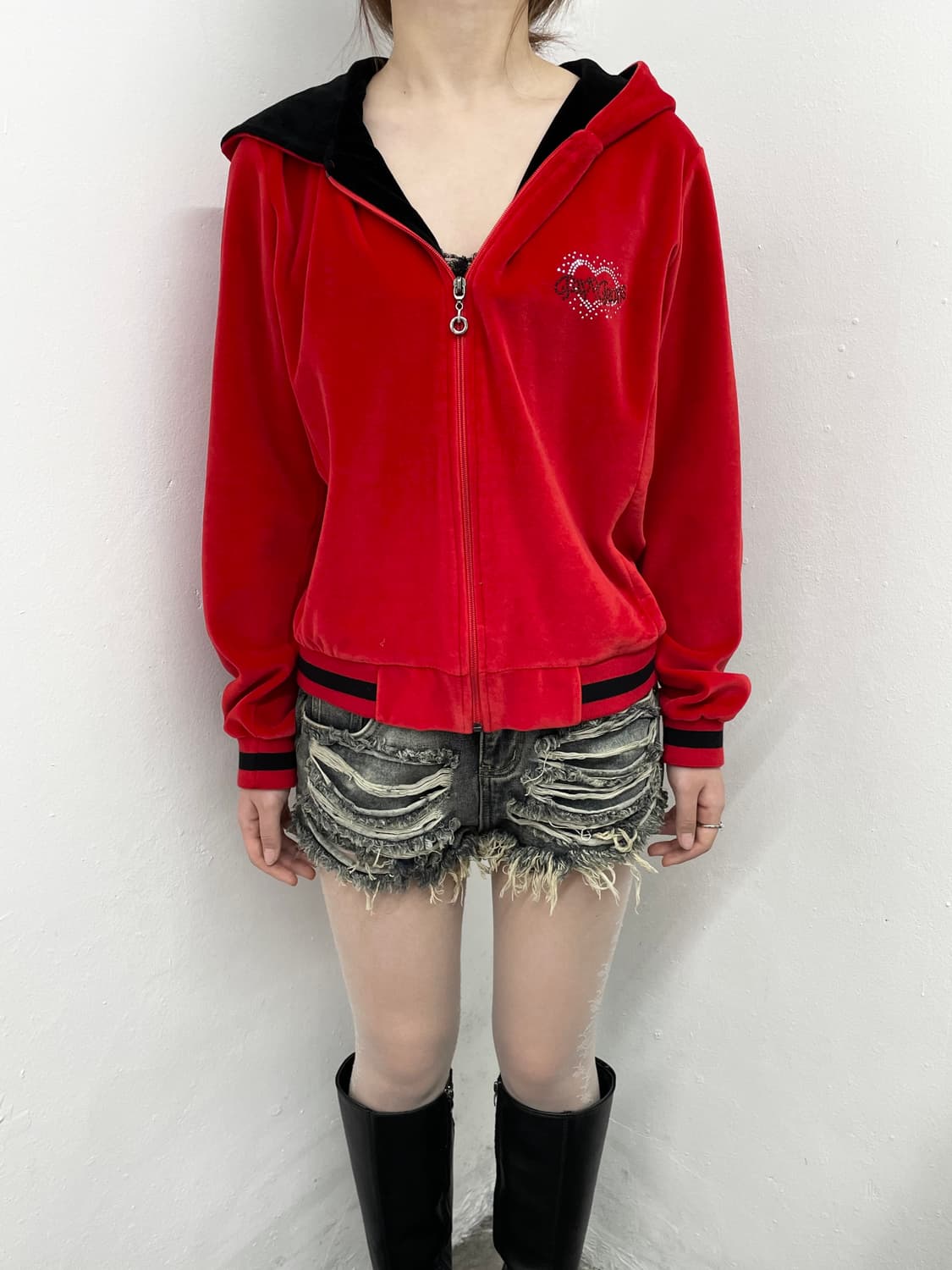 데미지 워싱 숏츠 상품이미지6