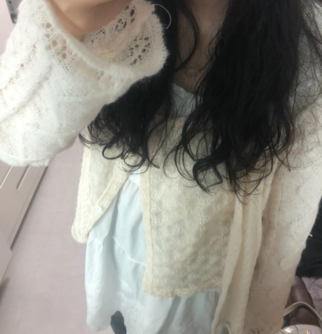 아이보리 울 가디건  상품이미지1